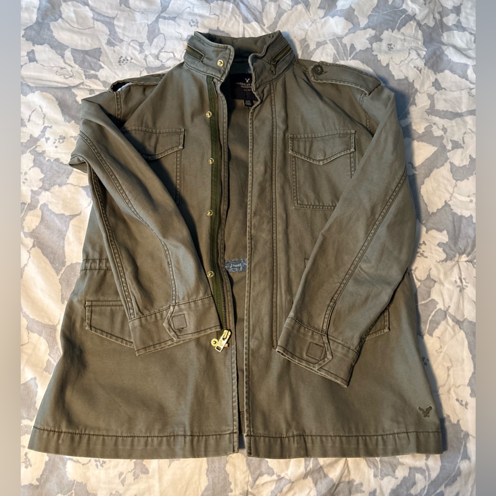 American Eagle Outfitters Olive Utility Jacket